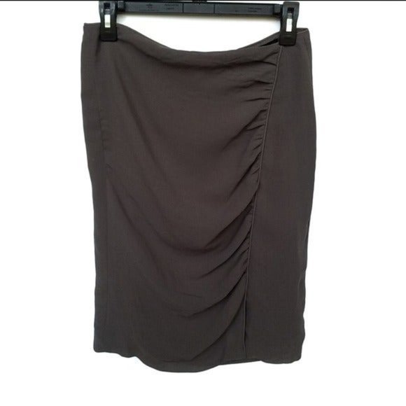 Zara Dresses & Skirts - ZARA Pencil Skirt Ruched Work Office Career & Thigh Split Sz M - EUC!